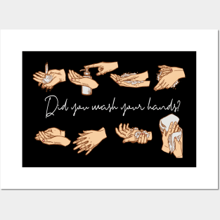 Did You Wash Your Hands Vintage Washing Hygiene Gift Posters and Art